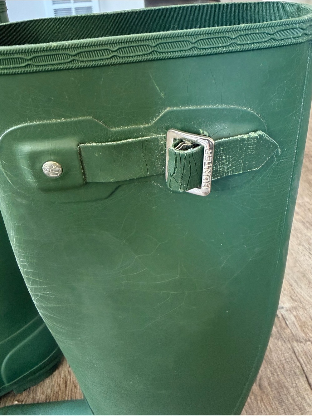 Hunter Matte Forest Green Tall Rain Boots - Picture 5 of 7